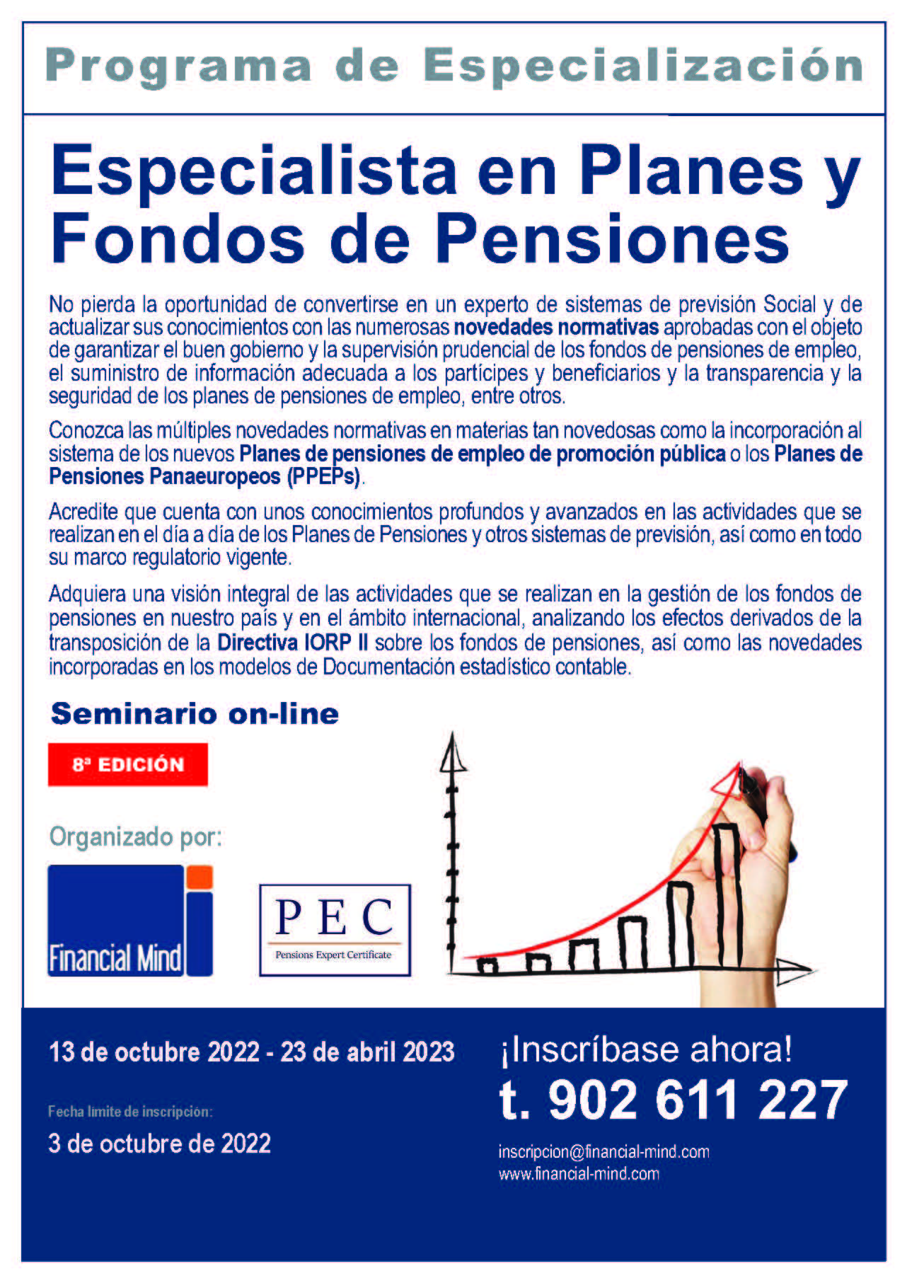 Especialista en Planes y Fondos de pensiones – 8ª Edición